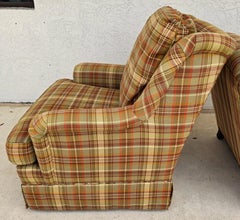 Sherrill English Country Swivel Rocker Lounge Club Chair