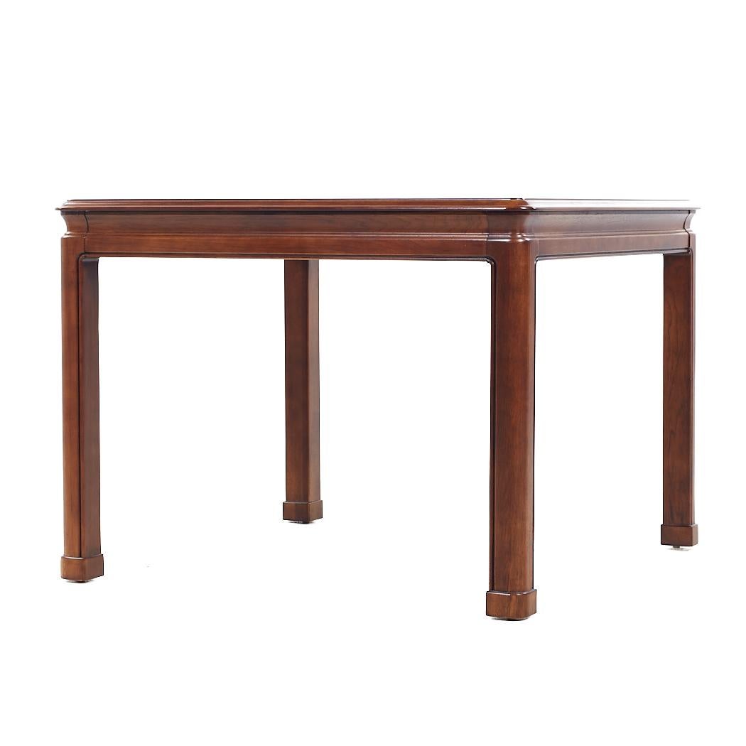 Modern Sherrill Furniture Contemporary Walnut Game Table For Sale