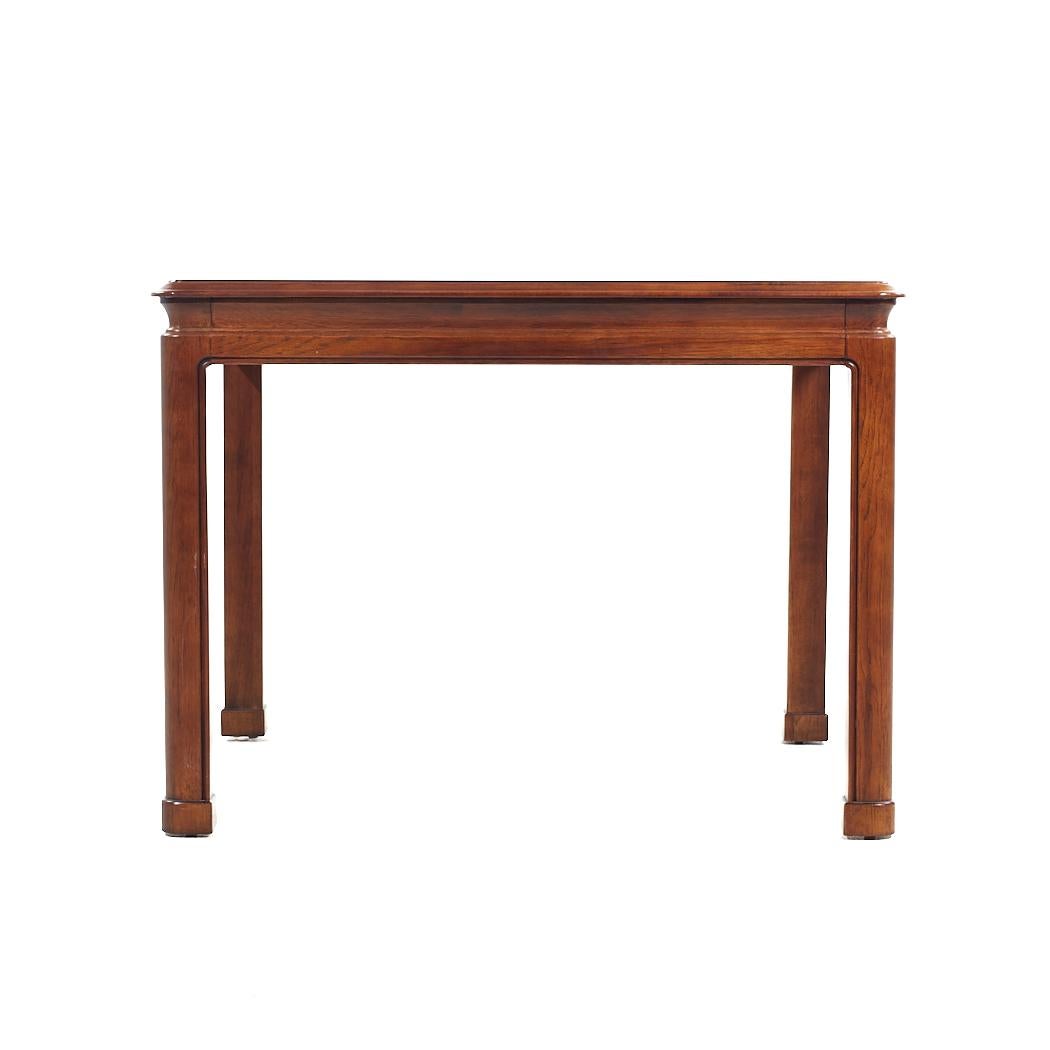 Sherrill Furniture Contemporary Walnut Game Table For Sale 2
