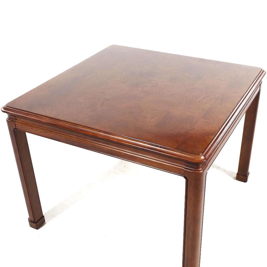 Sherrill Furniture Contemporary Walnut Game Table For Sale 3