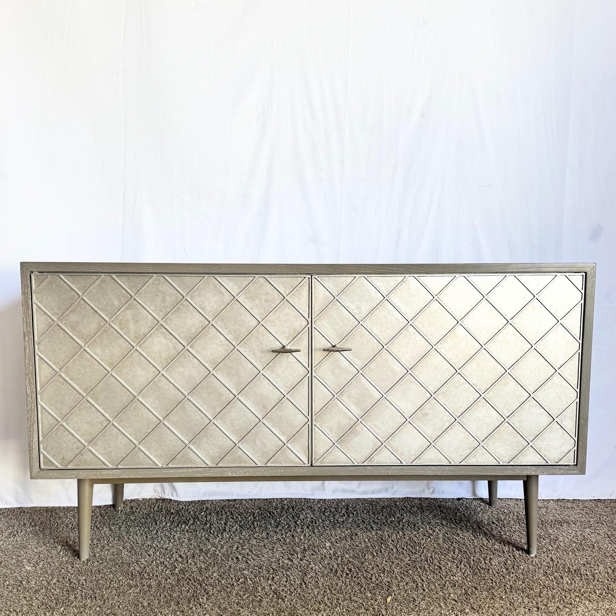 Sherrill Credenza Occasionale Vintage Made Modern Franco Cerused Wood in vendita 3