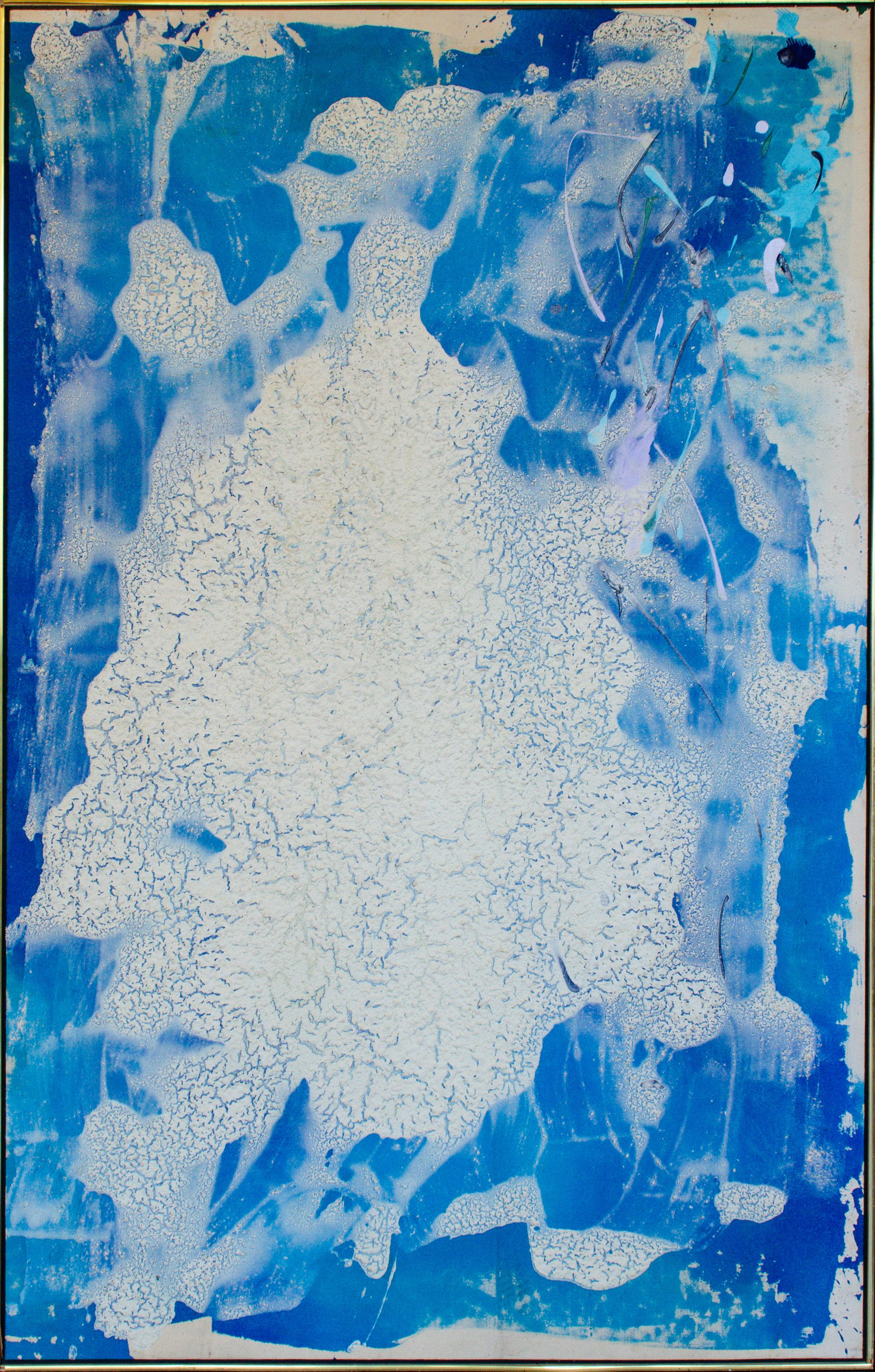 "Mr. Whisper", Sherron Francis, Female Abstract Expressionist, Blue Color Field
