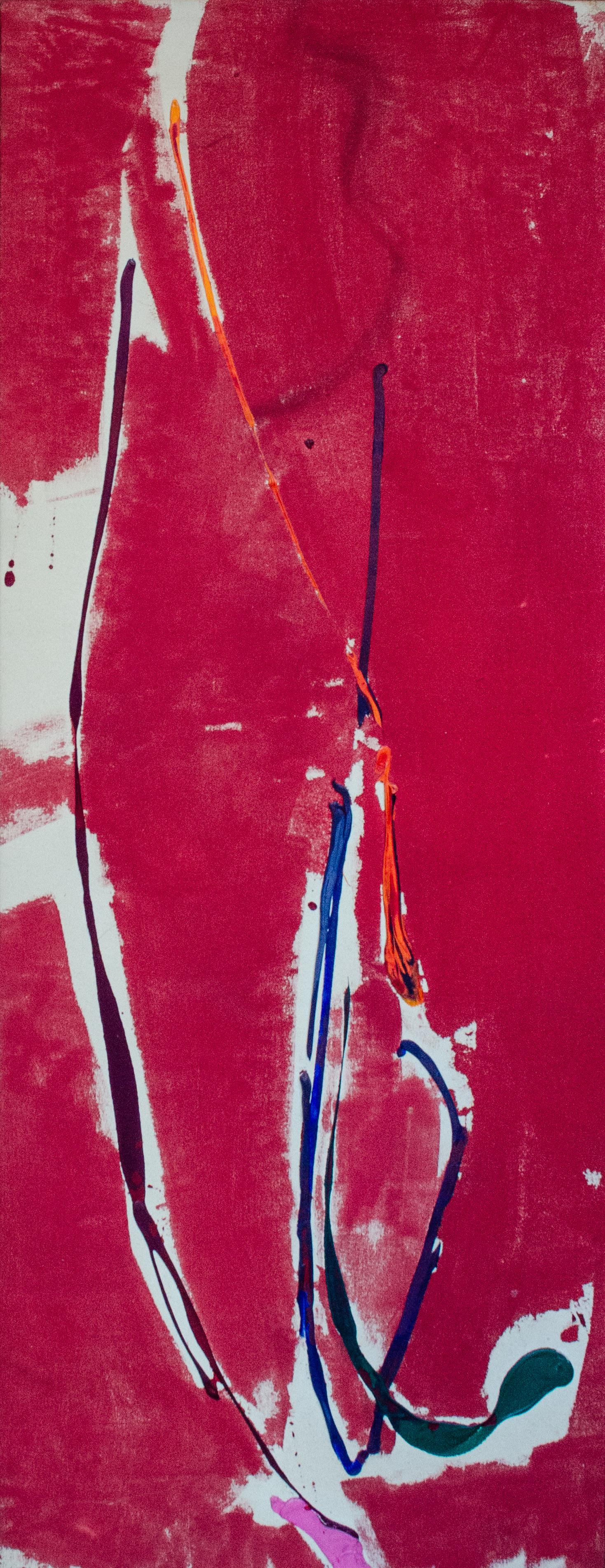 Sherron Francis
Strawberry 5, 1977
Signed, titled and dated on the reverse
Acrylic and mixed media on canvas
56 1/2 x 22 inches

Artists such as Helen Frankenthaler, Morris Louis, Dan Christensen, and Sam Francis are already well-known names.