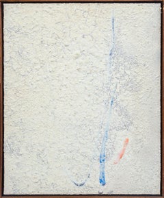 Vintage "Untitled," Sherron Francis, Female Abstract Expressionism, White Impasto