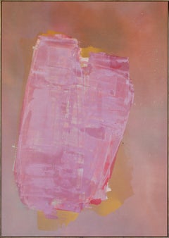 Vintage "Untitled", Sherron Francis, Female Abstract Expressionist, Pink Color Field