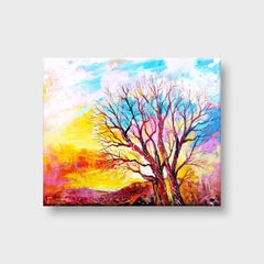 Abstrakt-expressionistisches Gemälde: „ Touch the Sky“