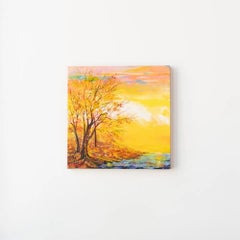 Expressionistische Landschaft, "Letzte Strahlen"