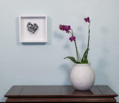 "Dewdrops" Heart Abstract Wall Art Sculpture, 2024