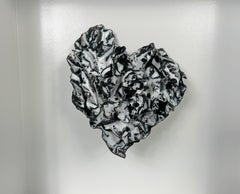 "Dewdrops" Heart Abstract Wall Art Sculpture, 2024