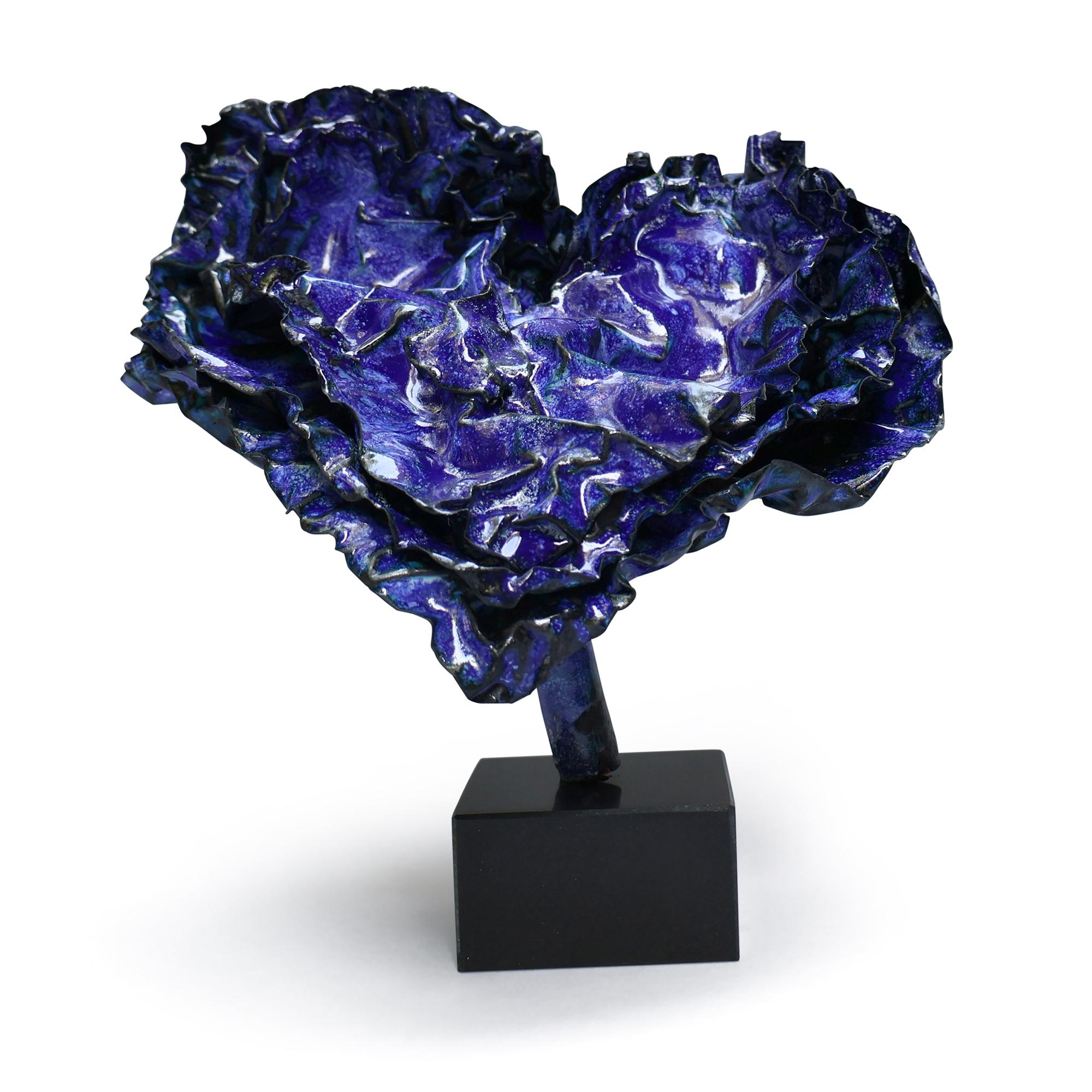 Sherry Been Abstract Sculpture - "Eternal Embrace"  Heart Abstract Art Sculpture, 2023