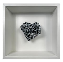"Inquisitive Heart" Abstract Wall Art Sculpture, 2024