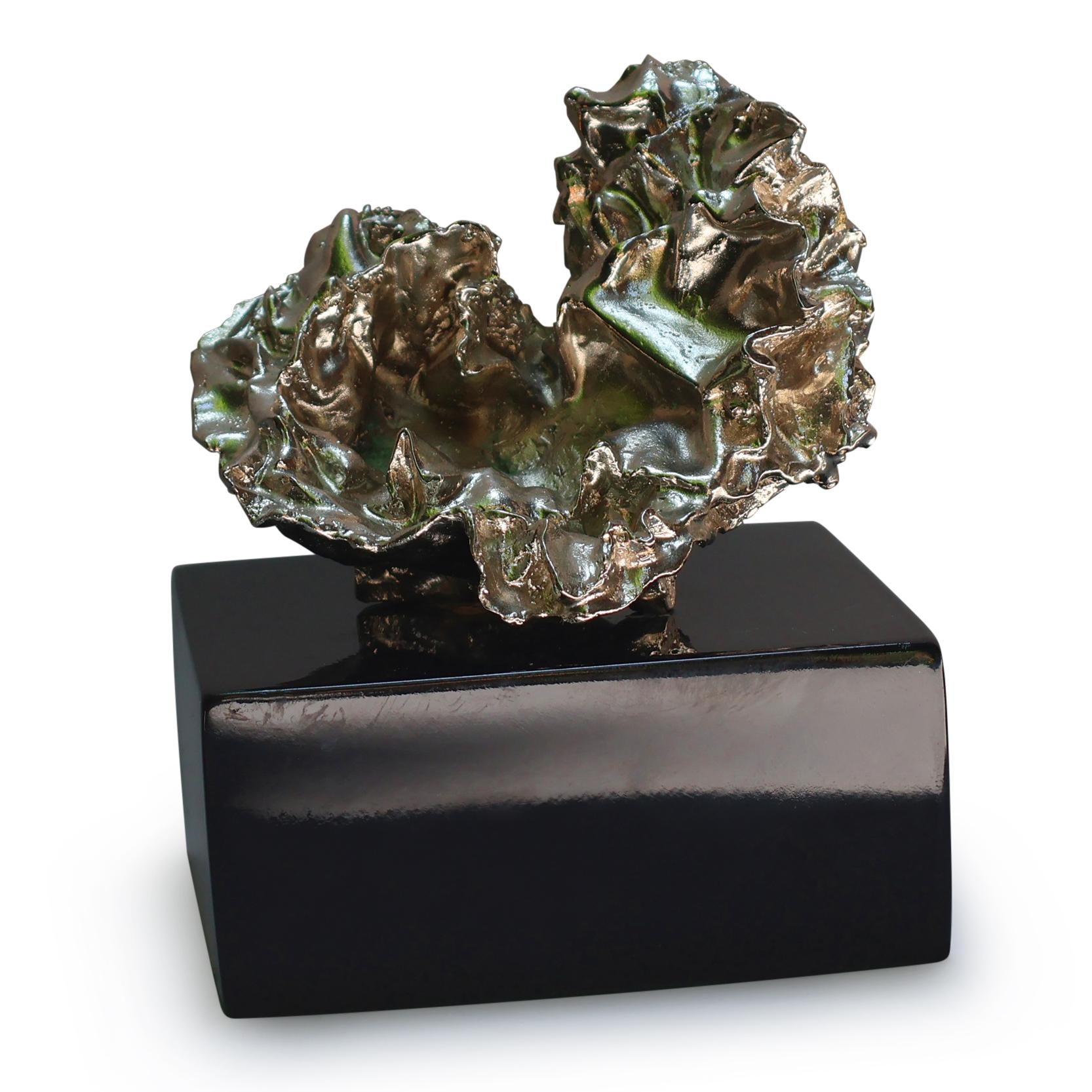 Sculpture d'art abstraite Silver Heart, 2023 en vente 6
