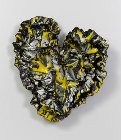 "Sun Heart" Abstract Wall Art Sculpture, 2023