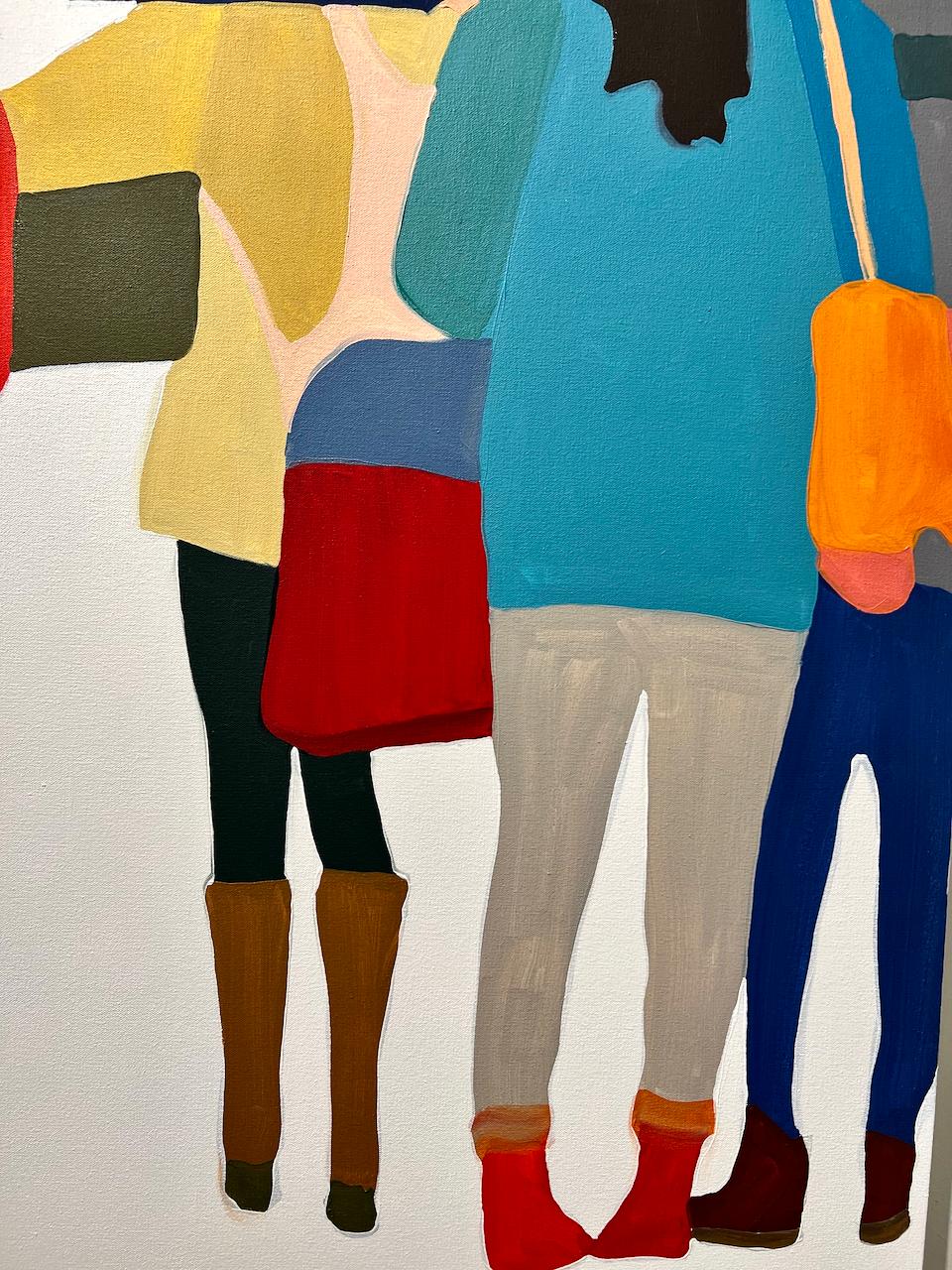 Alla ricerca di Henry Street - Abstract Painting Beige di Sherry Czekus