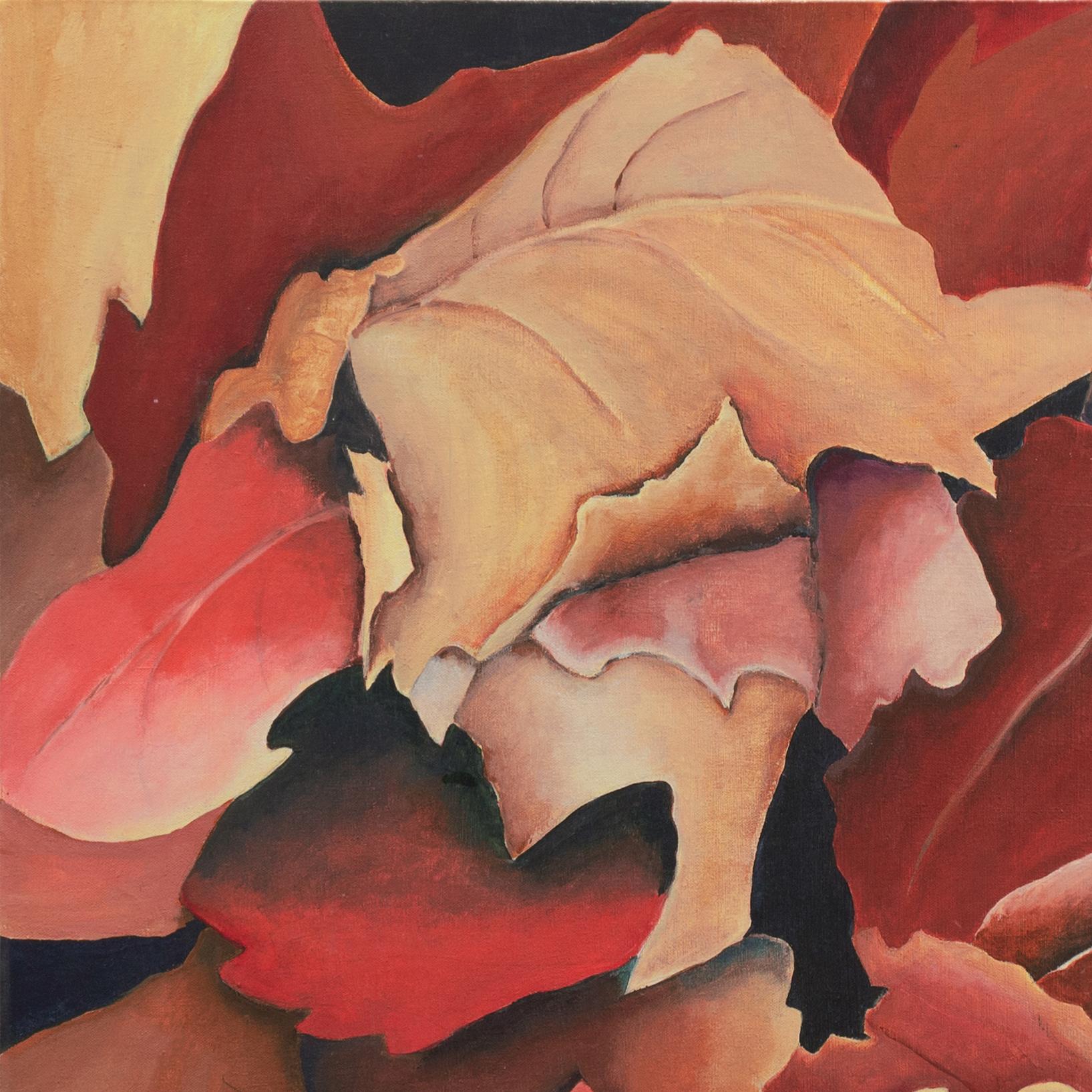 'Fall Leaves', Large Autumnal Abstraction, San Diego Woman Artist For Sale 2