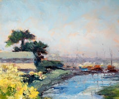 Moss Landing Landscape - Plein Air in Oil on Canvas