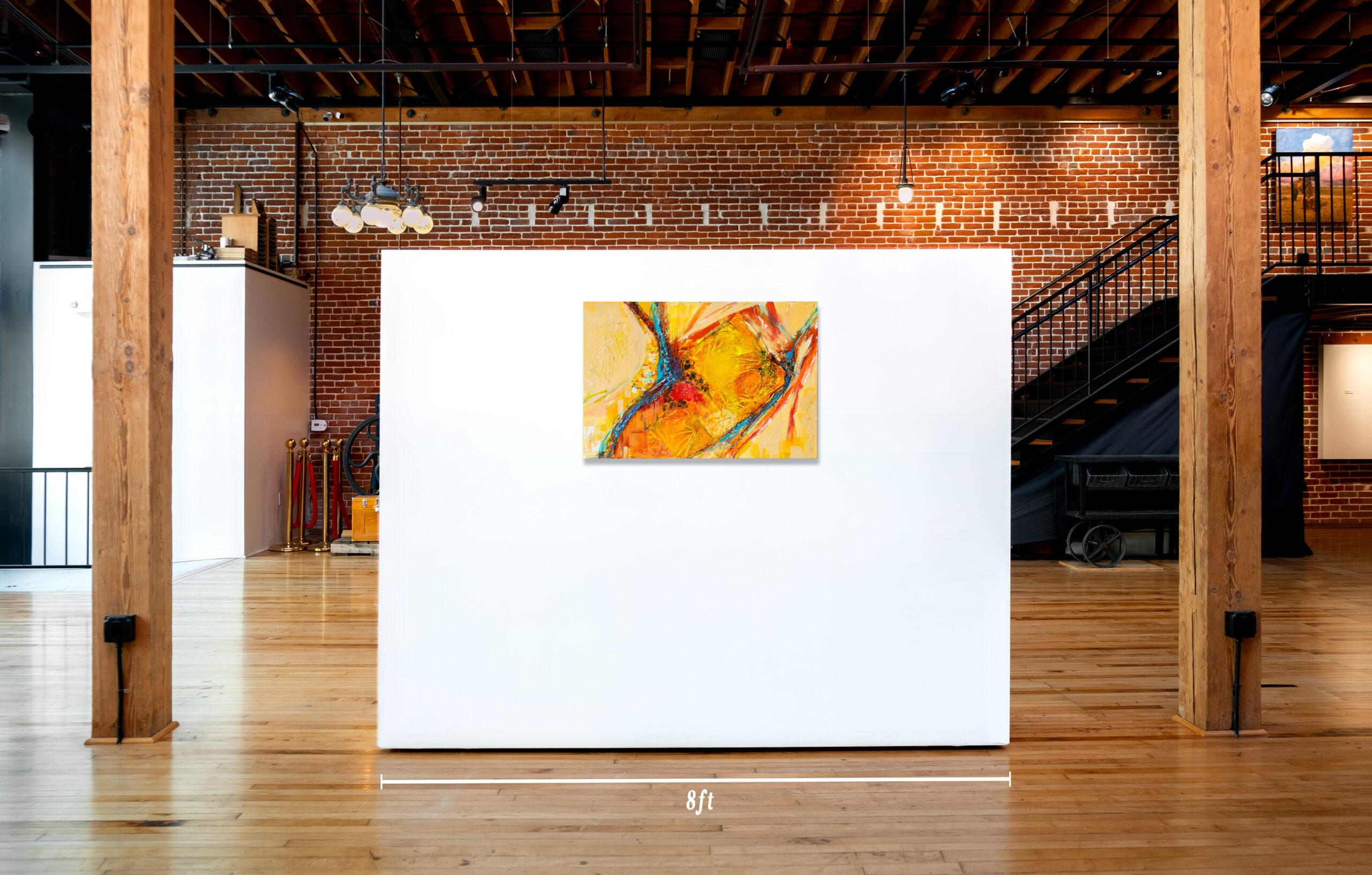 An Abstract Acrylic on Canvas Painting, 