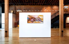 An Abstract Acrylic on Canvas Painting, "Shapeshifter"