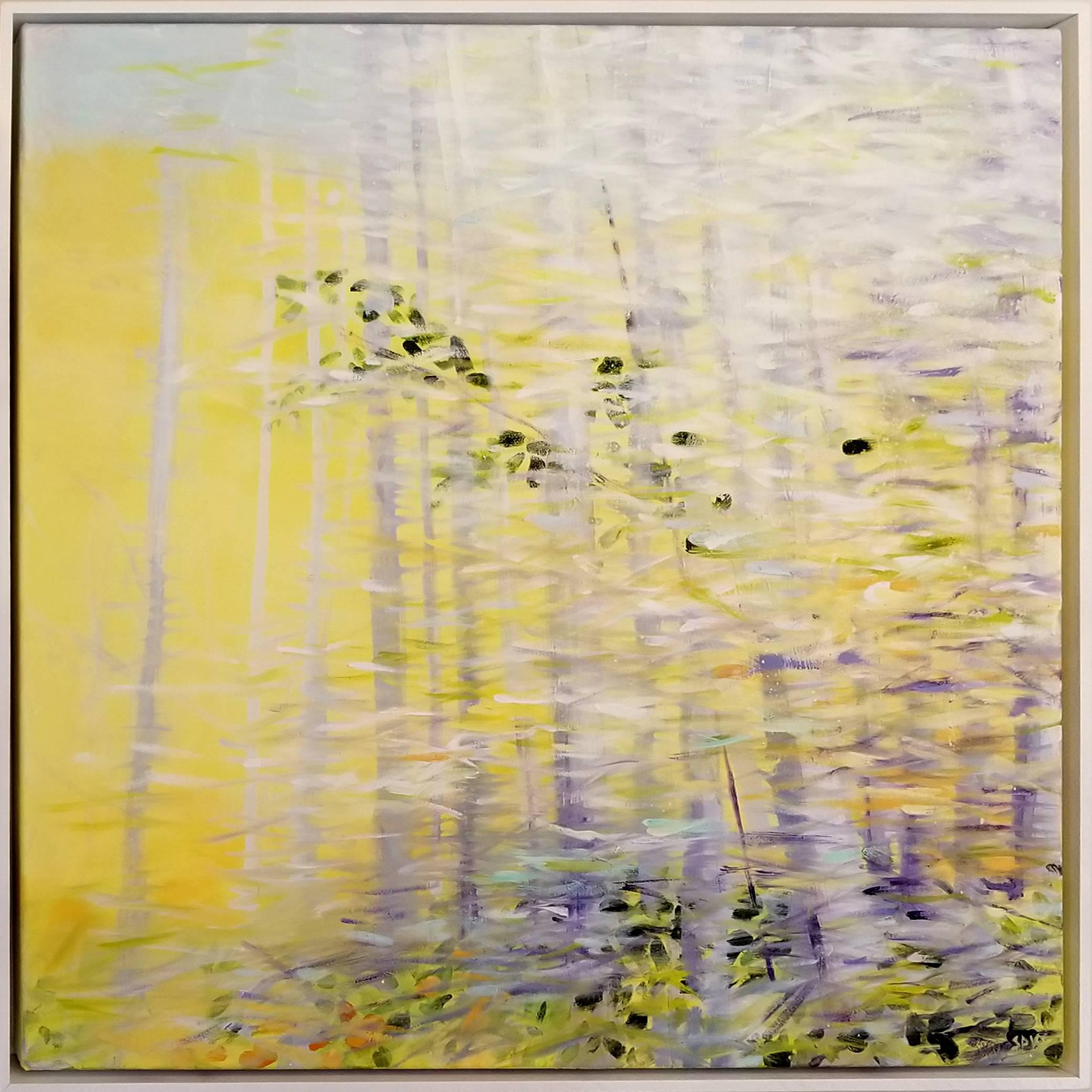 Sherry Pollack Walker Abstract Painting - Hidden Sapling
