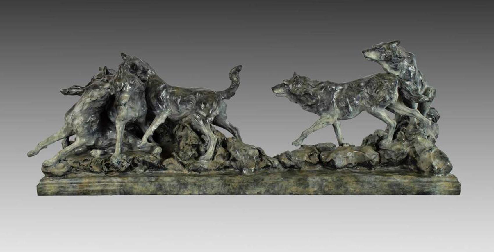 The Game of Alpha - Sculpture by Sherry Salari Sander