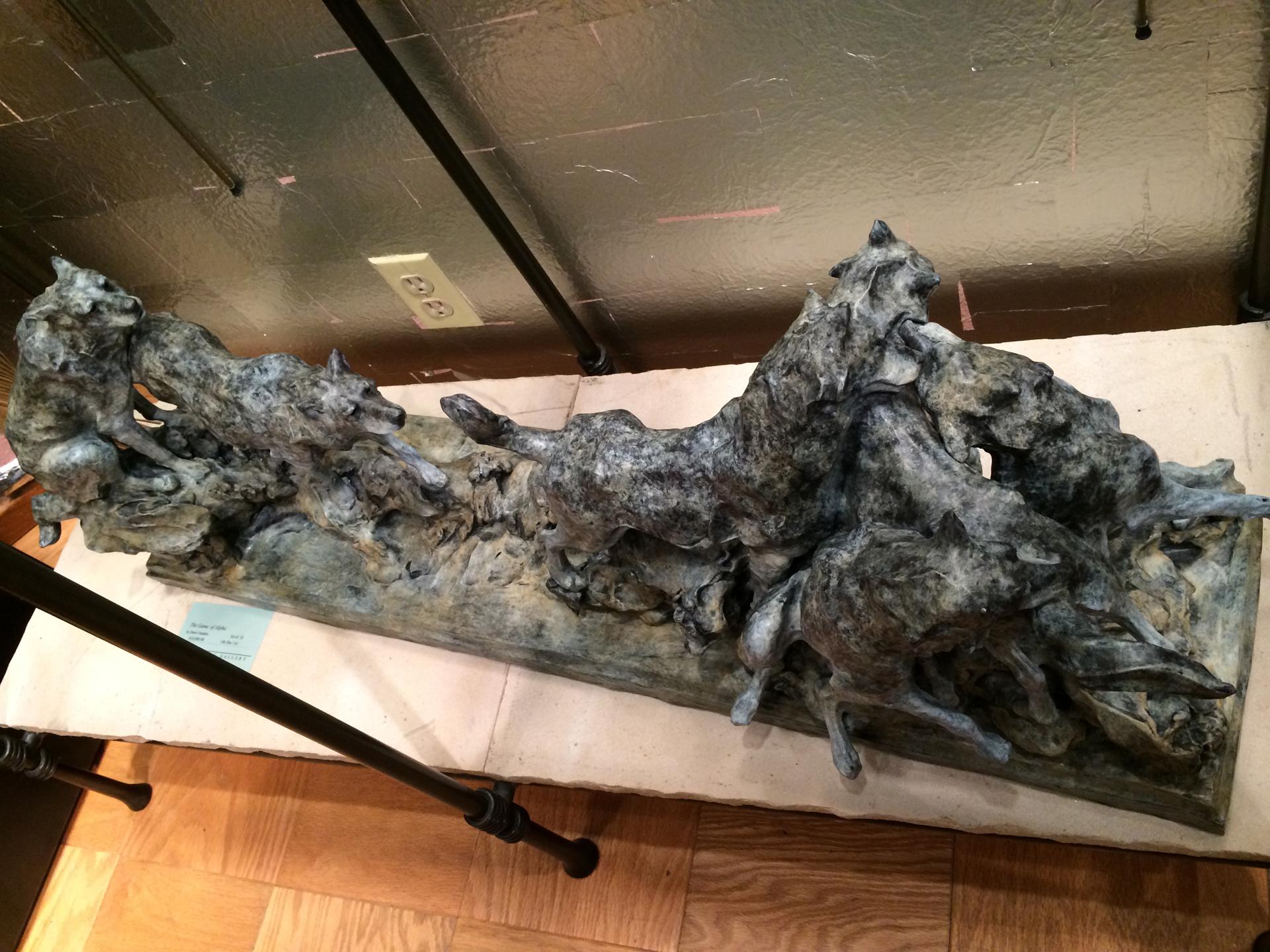 The Game of Alpha - Contemporary Sculpture by Sherry Salari Sander