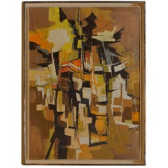 Sherwood Suter, Abstract Painting, Oil on Canvas, USA, 1960s