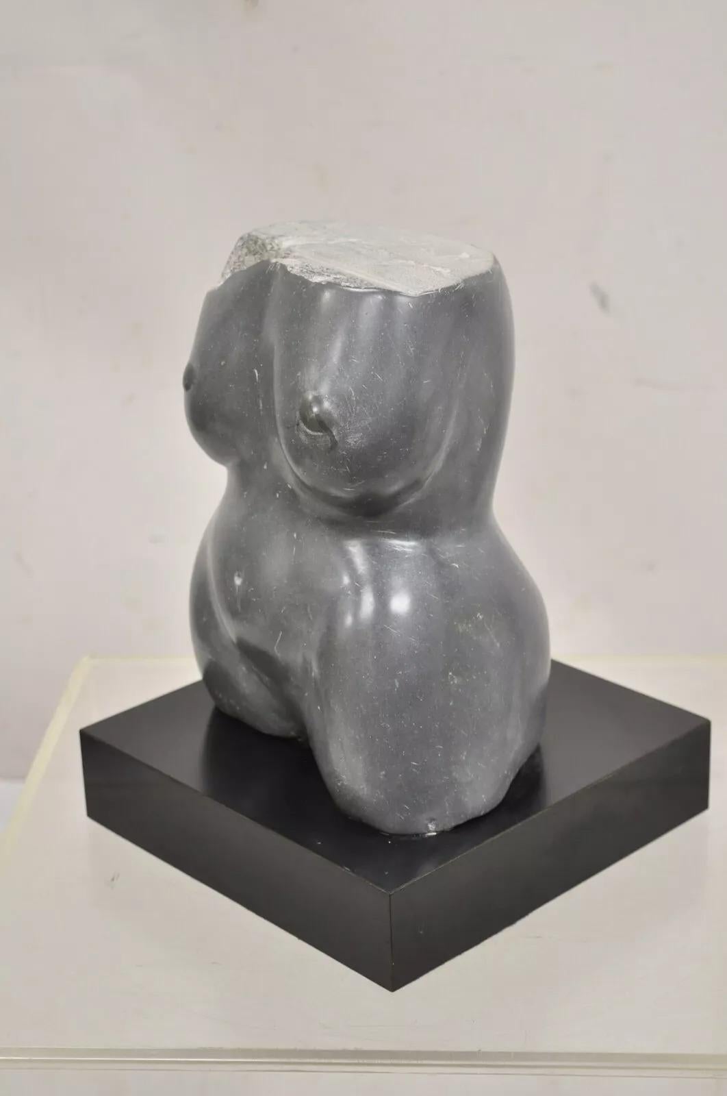 A.I.C. Benjamin Nudo femminile astratto modernista Scultura in marmo massiccio scolpito in vendita 2