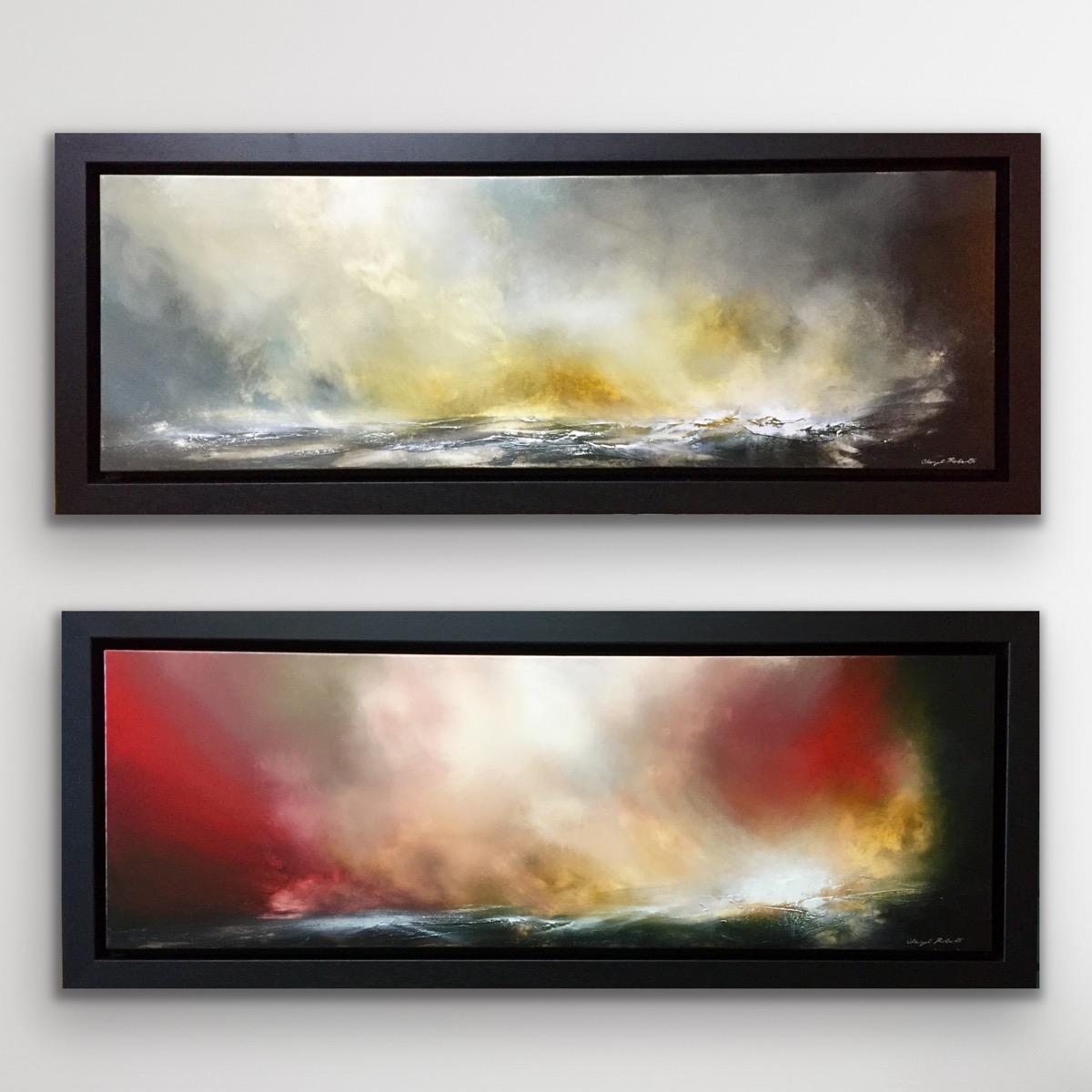 Díptico Una quietud lejana y Bailando con los cielos, Pintura original