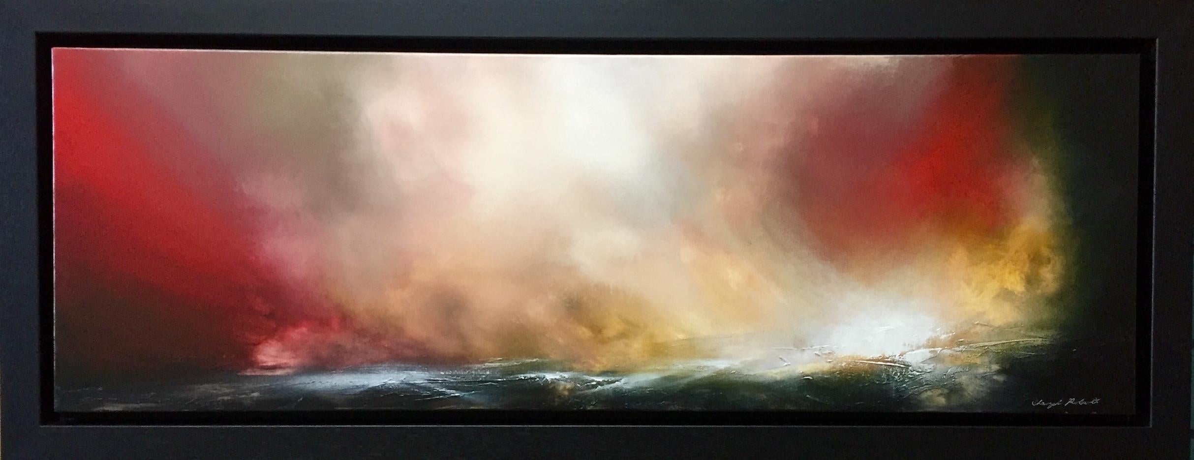Sheryl Roberts Abstract Painting - Dancing with the Skies, Turner Style Painting, Abstract Romantic Painting