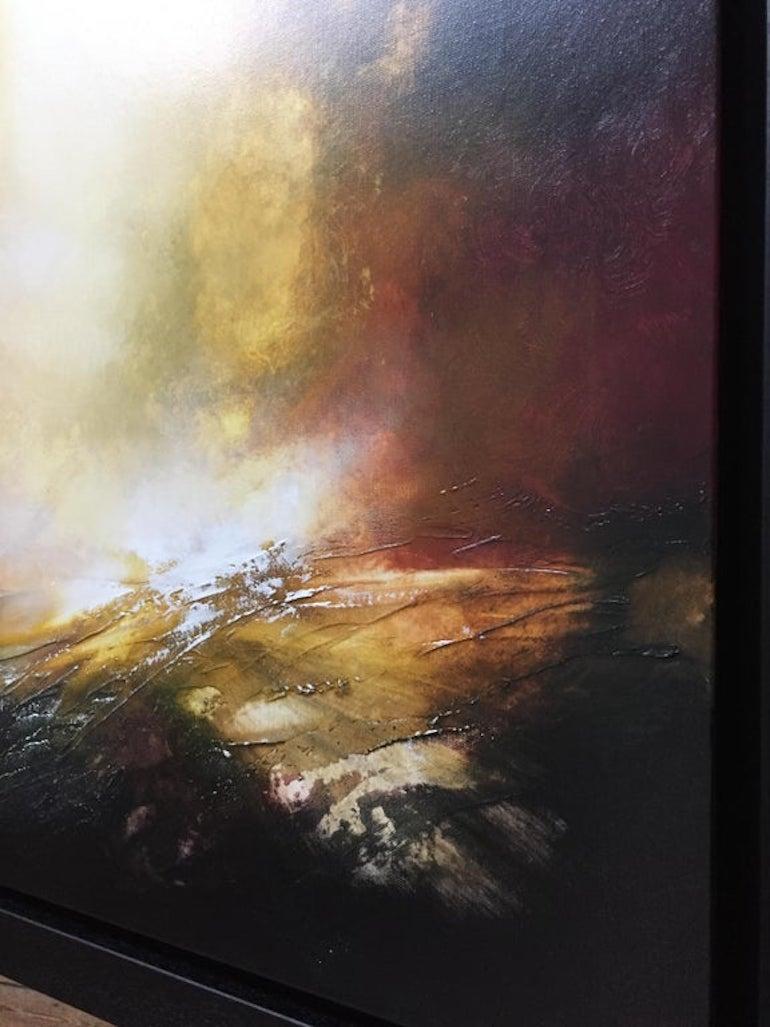 HOMEWARD BOUND, Pintura original, Arte abstracto, Paisaje - Abstract Painting Beige de Sheryl Roberts