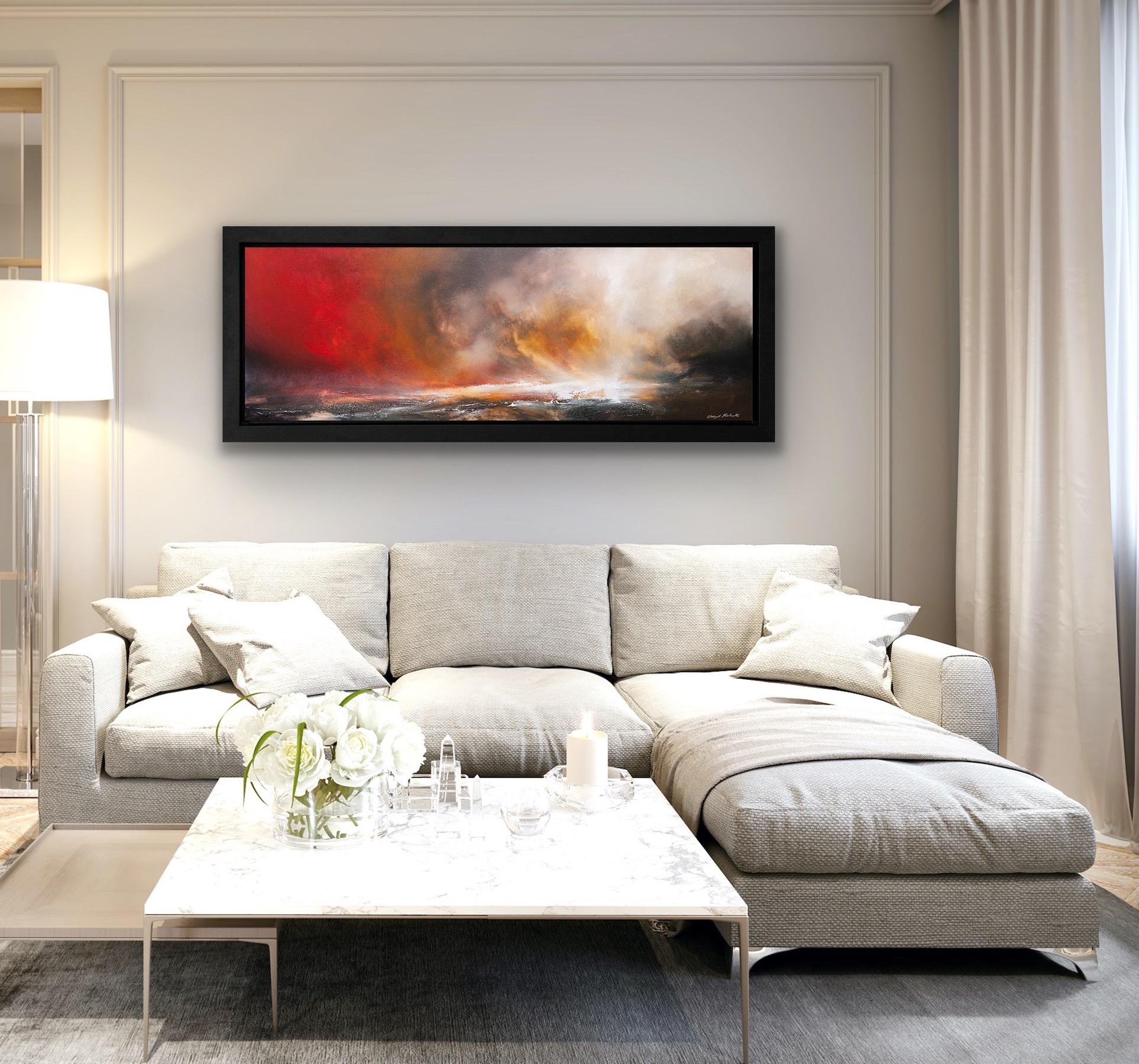 The Royal Storm, Original Skyscape Painting, Contemporary Statement Art  For Sale 3