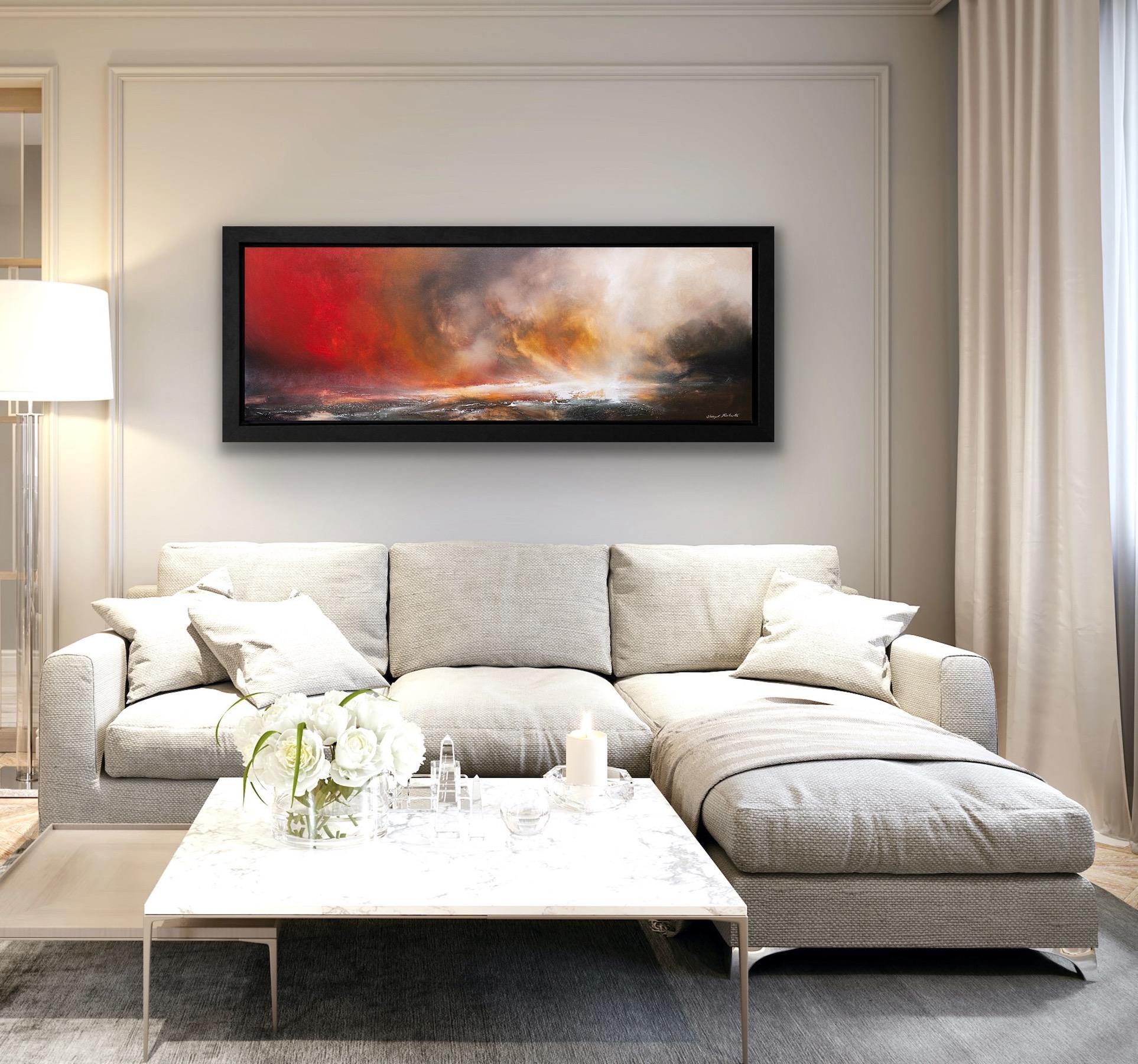 La tempête royale, peinture originale de paysage ciel, art contemporain d'affirmation en vente 1