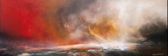 La Tormenta Real, Pintura Original Paisaje de Cielo, Arte Contemporáneo de Declaración