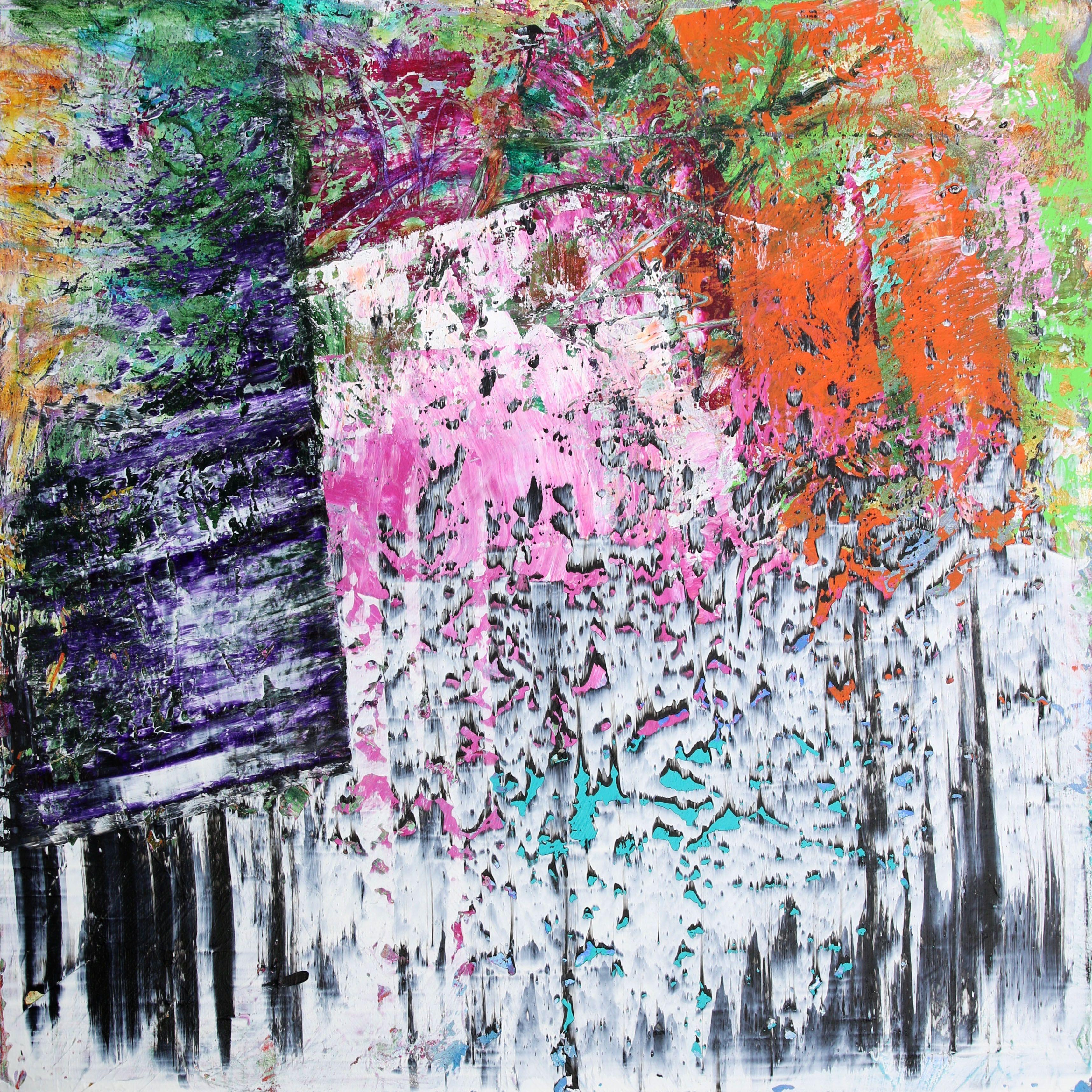 Abstract Painting de Sheryl Tempchin - Y ahora esto, Pintura, Acrílico sobre lienzo