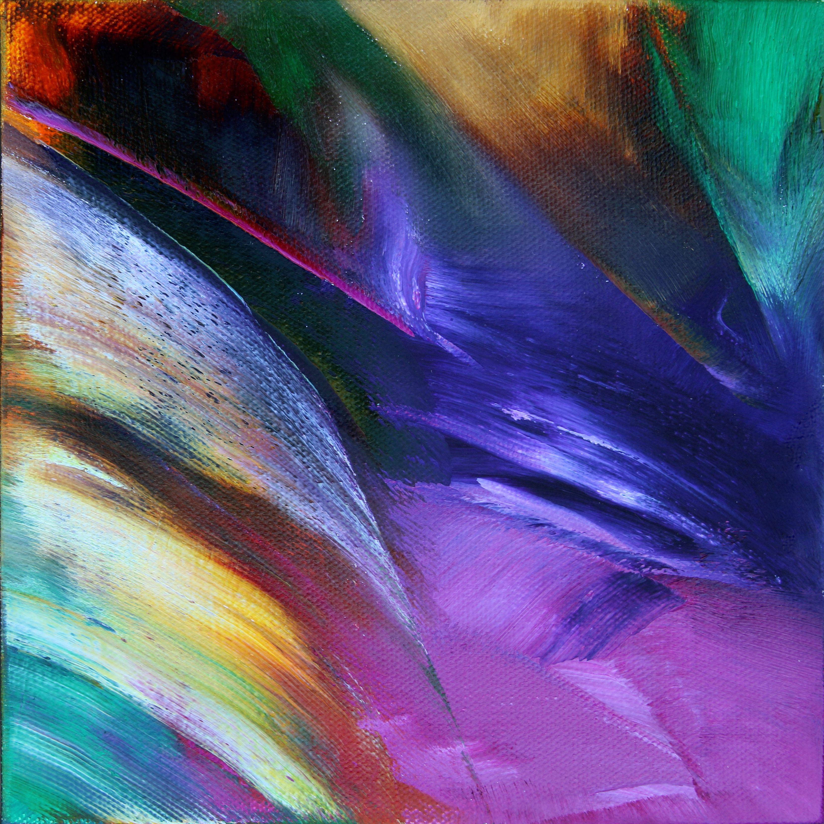 Sheryl Tempchin Abstract Painting - Botanic, Painting, Oil on Canvas