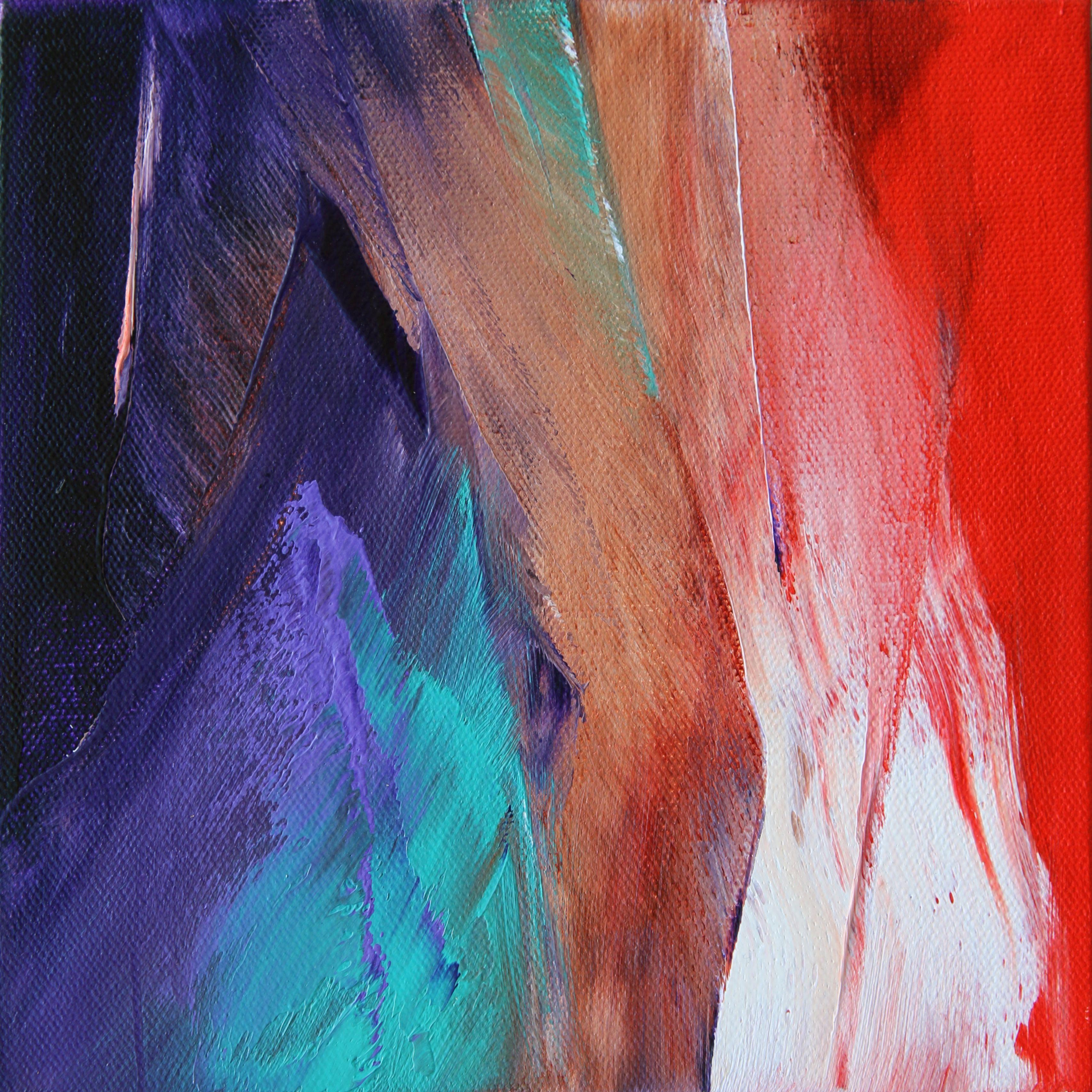 Abstract Painting di Sheryl Tempchin - Canzone della Terra, Pittura, Olio su tela