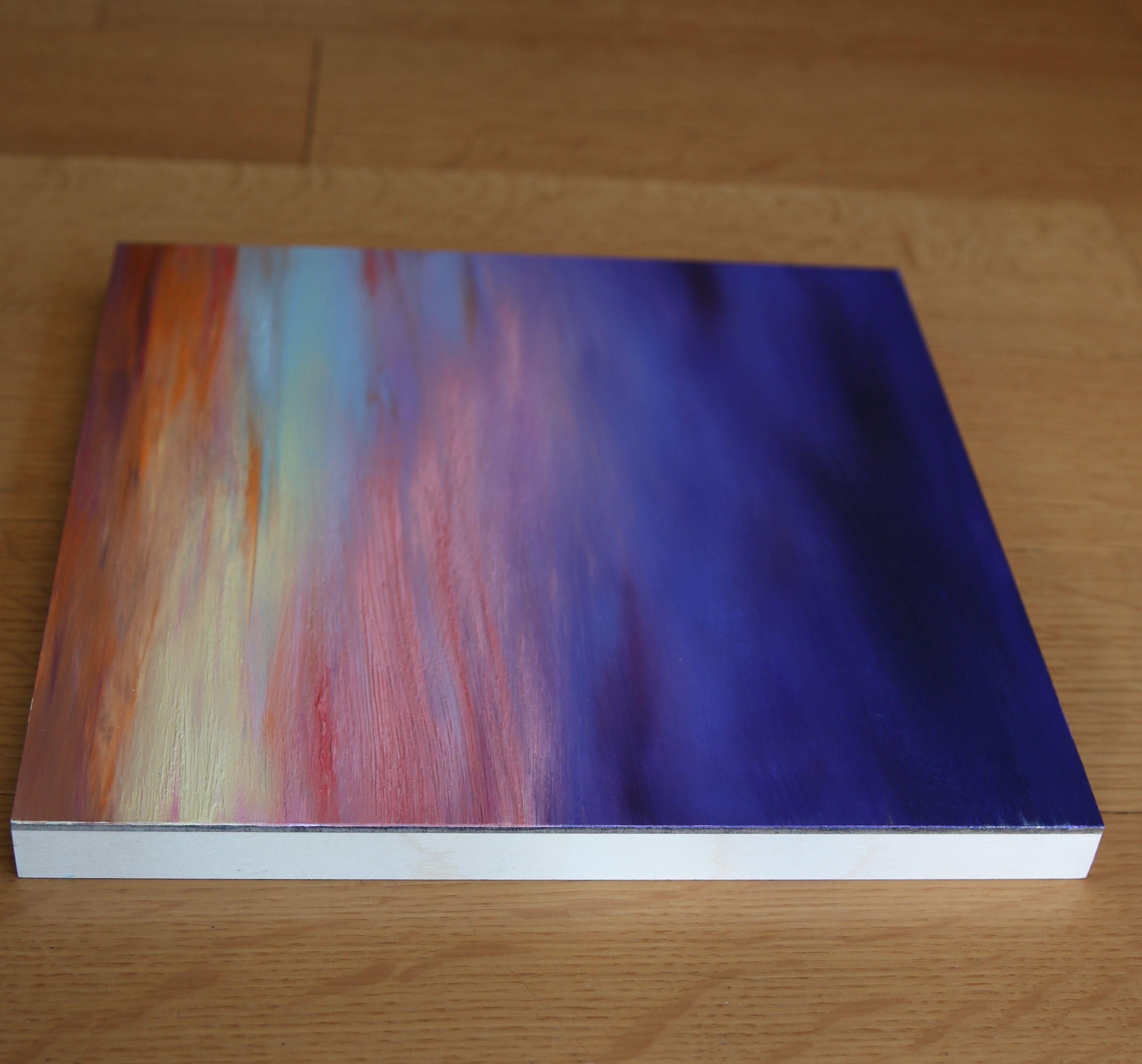 Nightfall, Pittura, Olio su pannello di Wood - Painting Astratto di Sheryl Tempchin