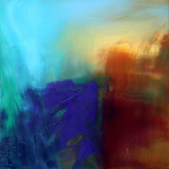 Acantilados cantarines, Pintura, Óleo sobre panel de madera