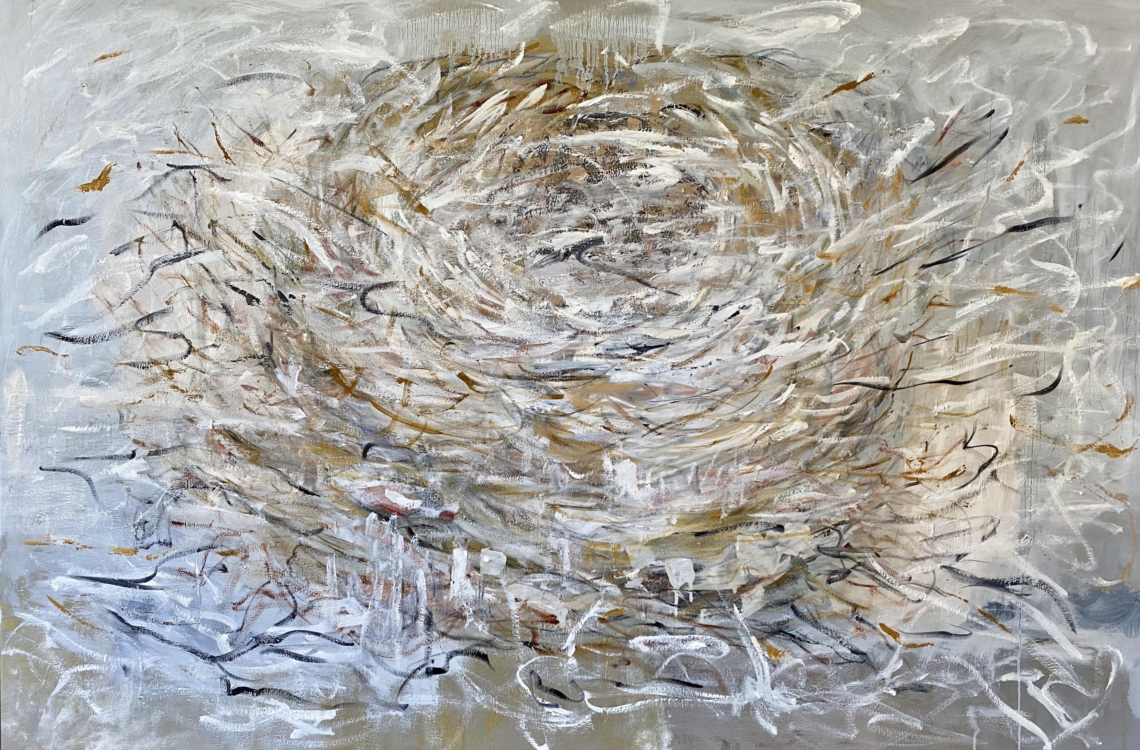 Abstract Painting di Sheryl Westergreen - Nido, Pittura, Olio su tela