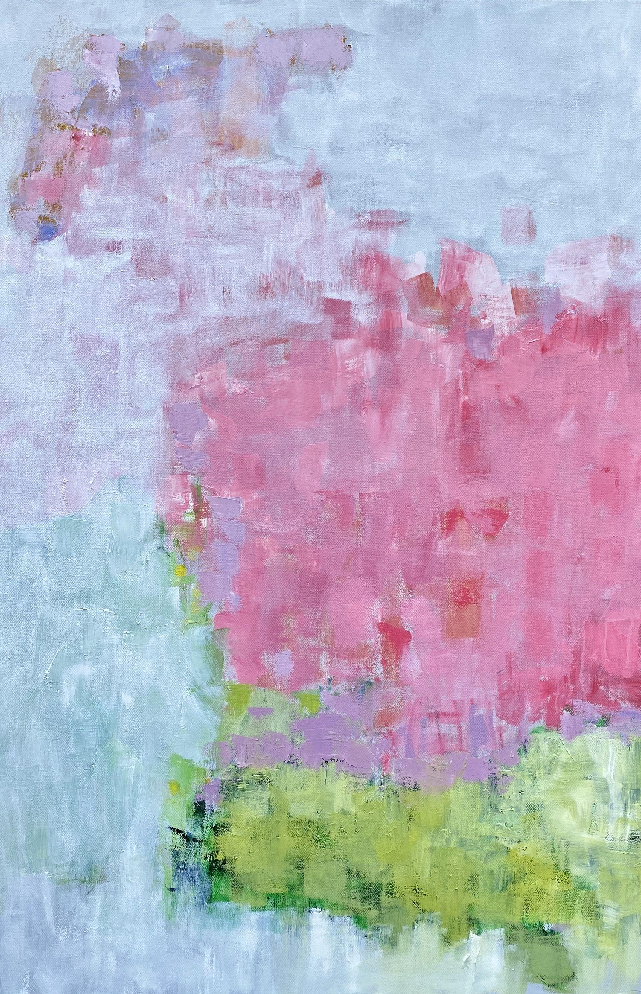 Abstract Painting di Sheryl Westergreen - Quince I, Pittura, Olio su tela