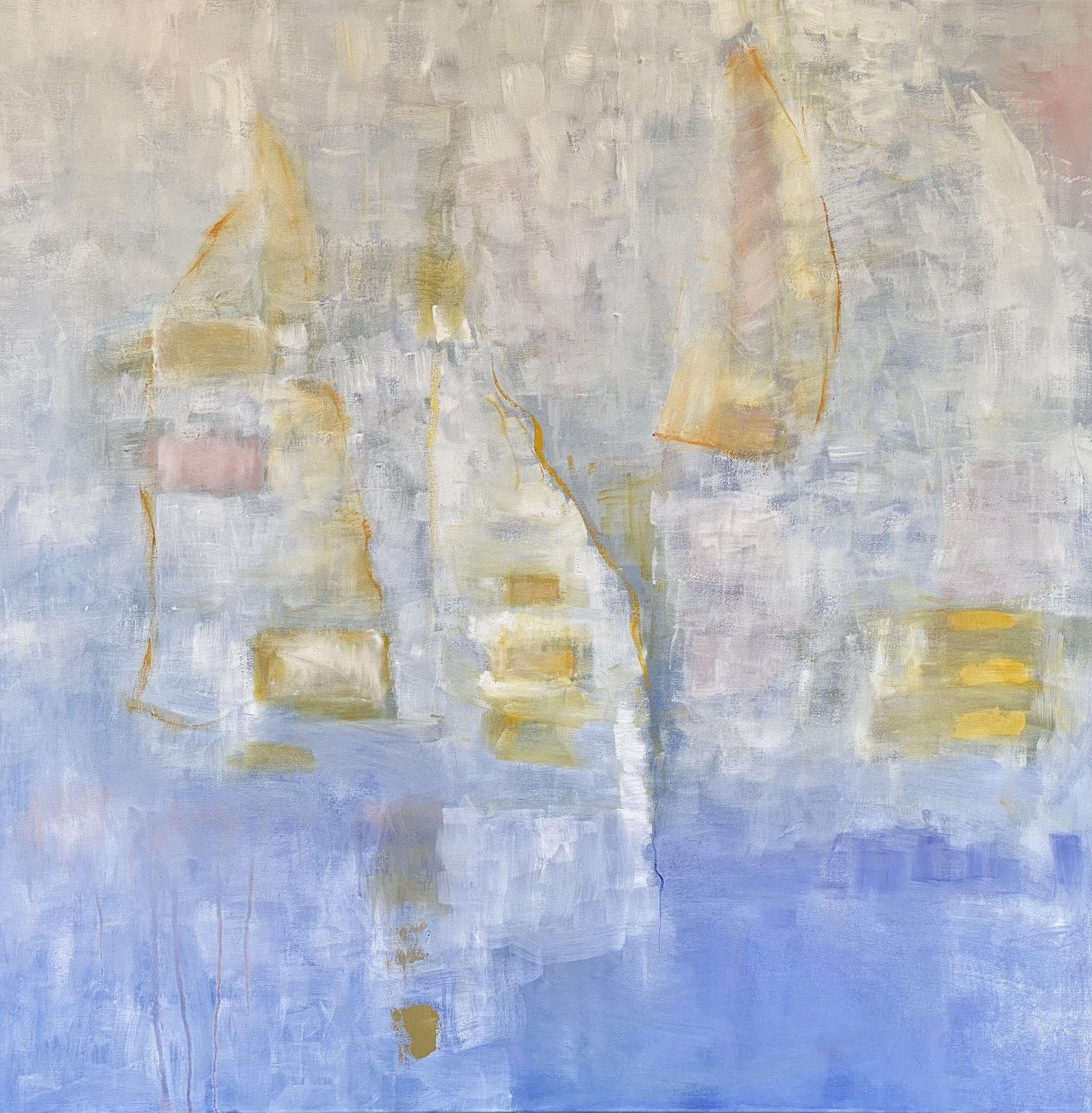 Sheryl Westergreen Abstract Painting - Regatta VII, Painting, Oil on Canvas