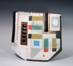 Abstract Ceramic Sculpture 'Seaside Rhythm'