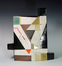 Contemporary Ceramic Abstract Sculpture by Sheryl Zacharia 'Harmonic Triad'
