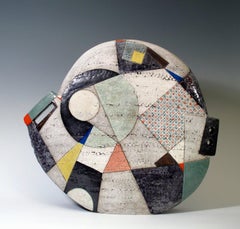 Contemporary Ceramic Abstract sculpture by Sheryl Zacharia 'Moon Shadows'
