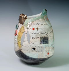 Contemporary Ceramic Abstract Sculpture by Sheryl Zacharia 'Ocean Treasure'