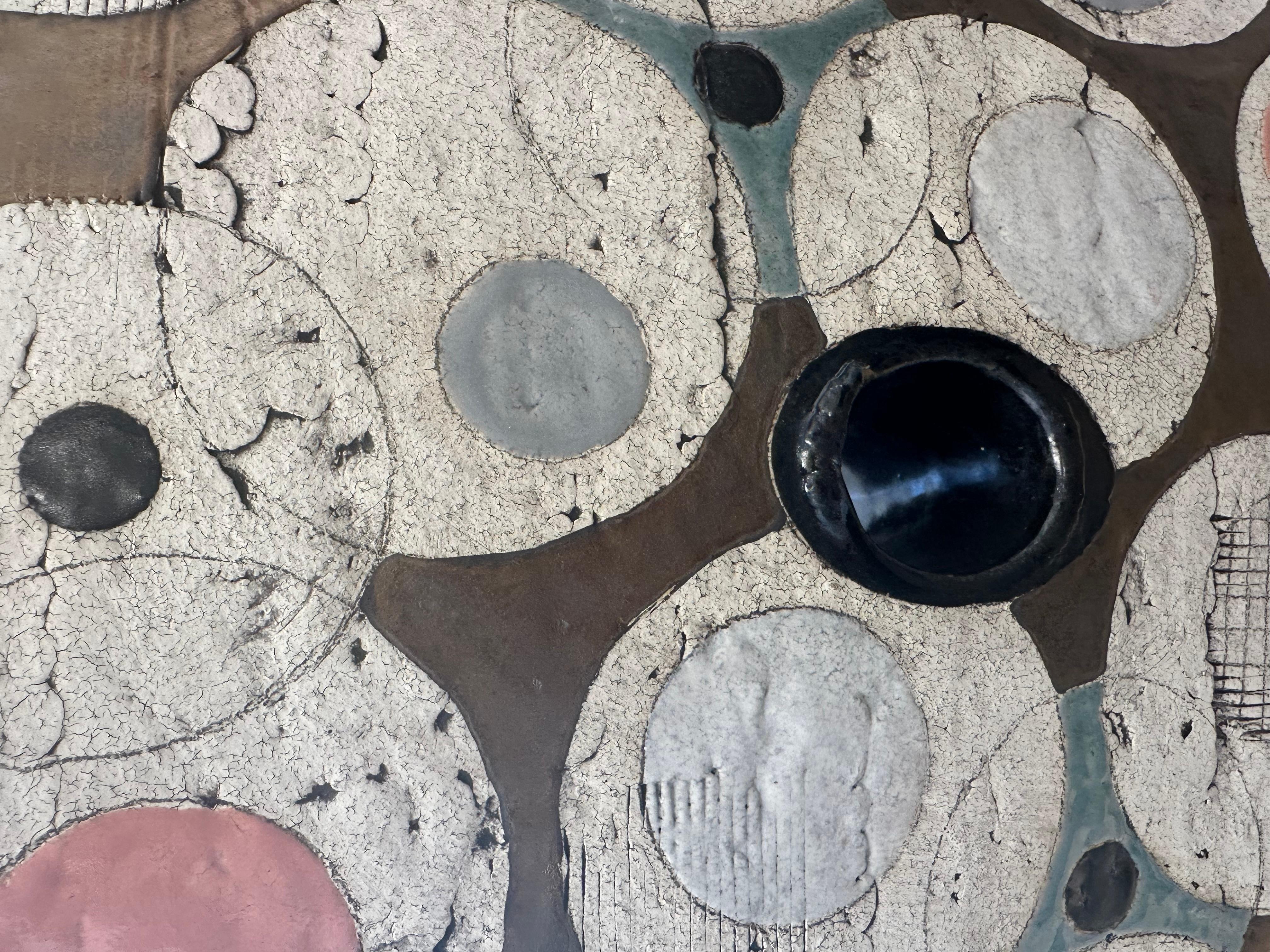 Contemporary Ceramic Abstract Sculpture by Sheryl Zacharia 'Saturn's Moon' For Sale 4