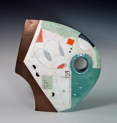 Contemporary Ceramic Abstract Sculpture von Sheryl Zacharia 'Whirlwind Sky'