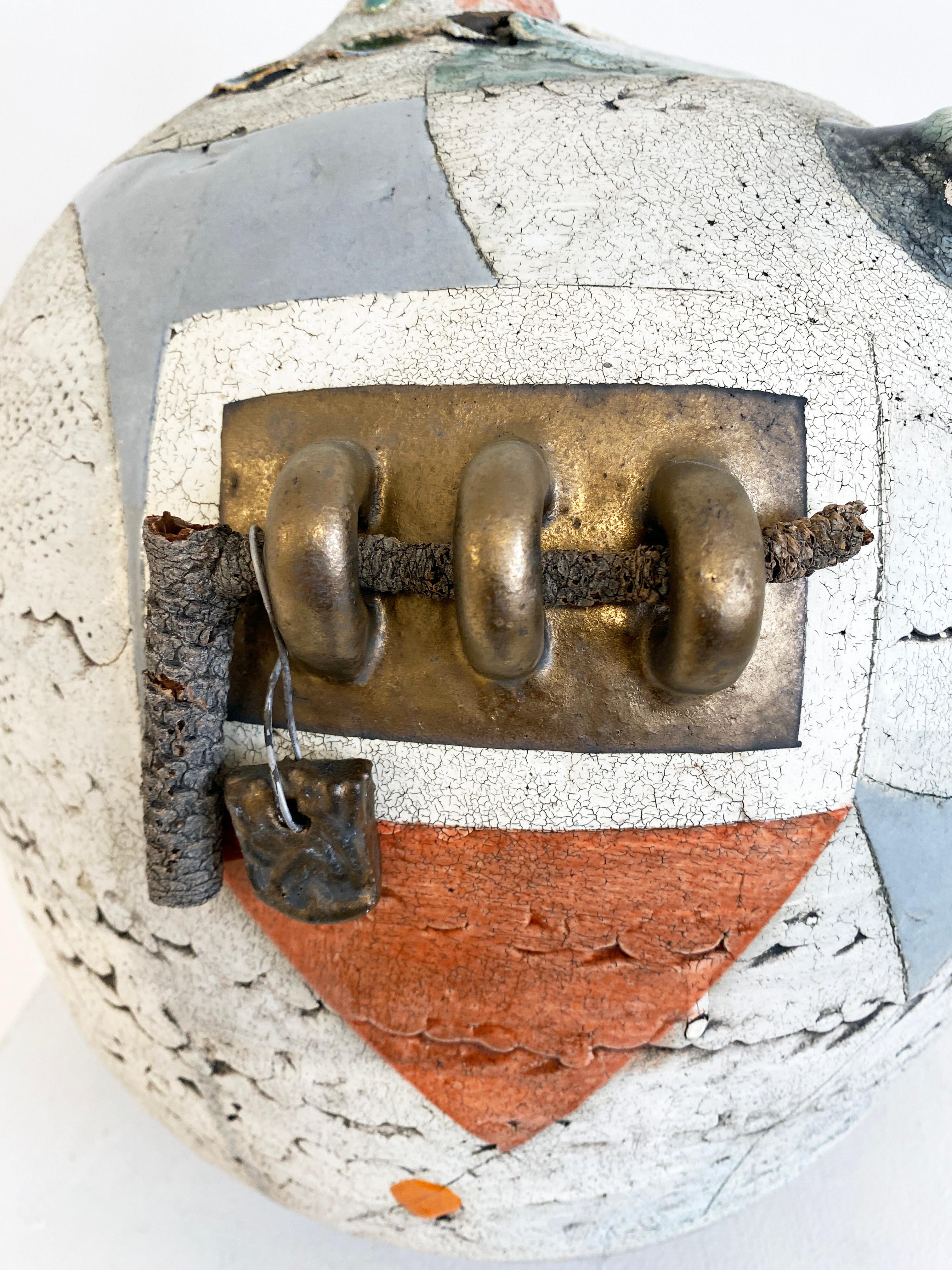 Escultura abstracta de cerámica contemporánea de Sheryl Zacharia 