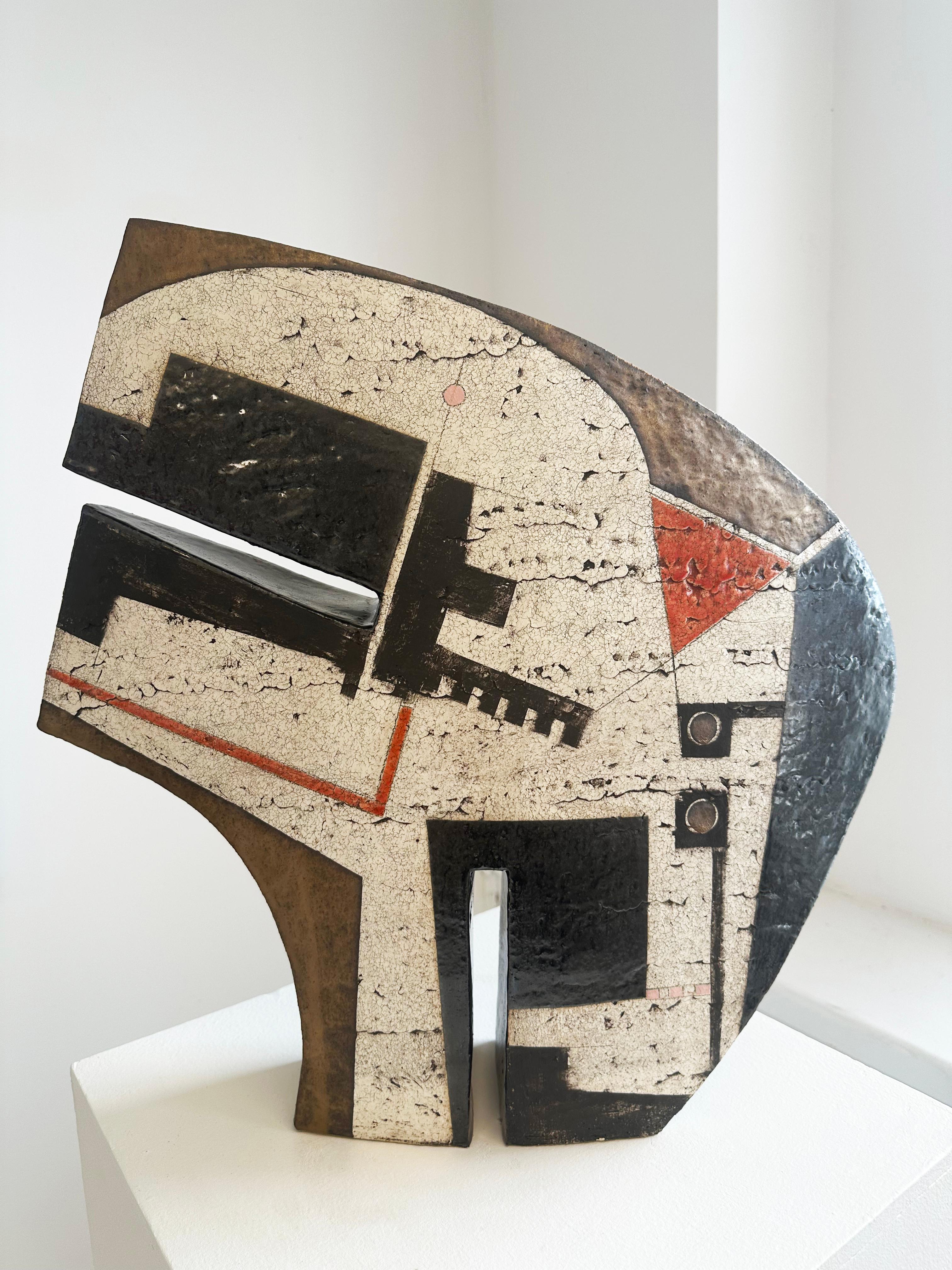 Contemporary Ceramic Abstract Sculpture by Sheryl Zacharia 'Wild Thing' For Sale 1