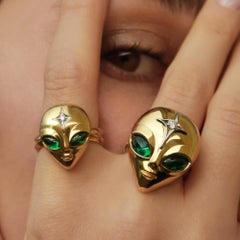 She’s an Alien Ring in 18k Gold Vermeil